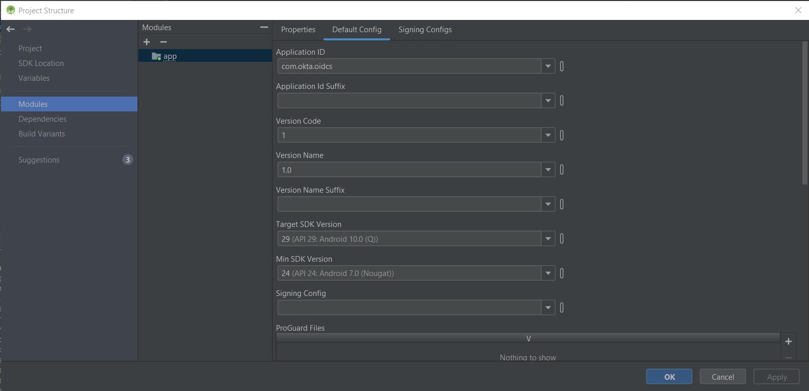 Android gradle project structure