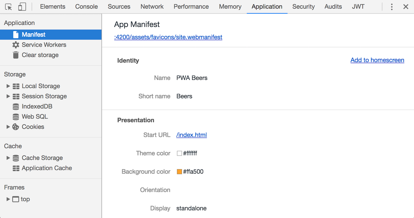 Application Manifest