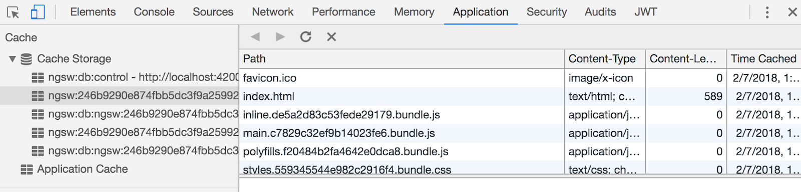 Cache Storage