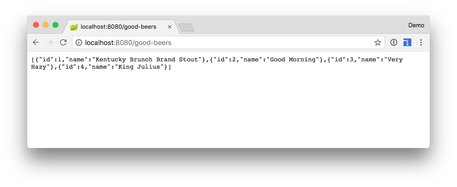 Good Beers JSON