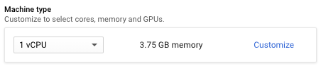 GCP machine type