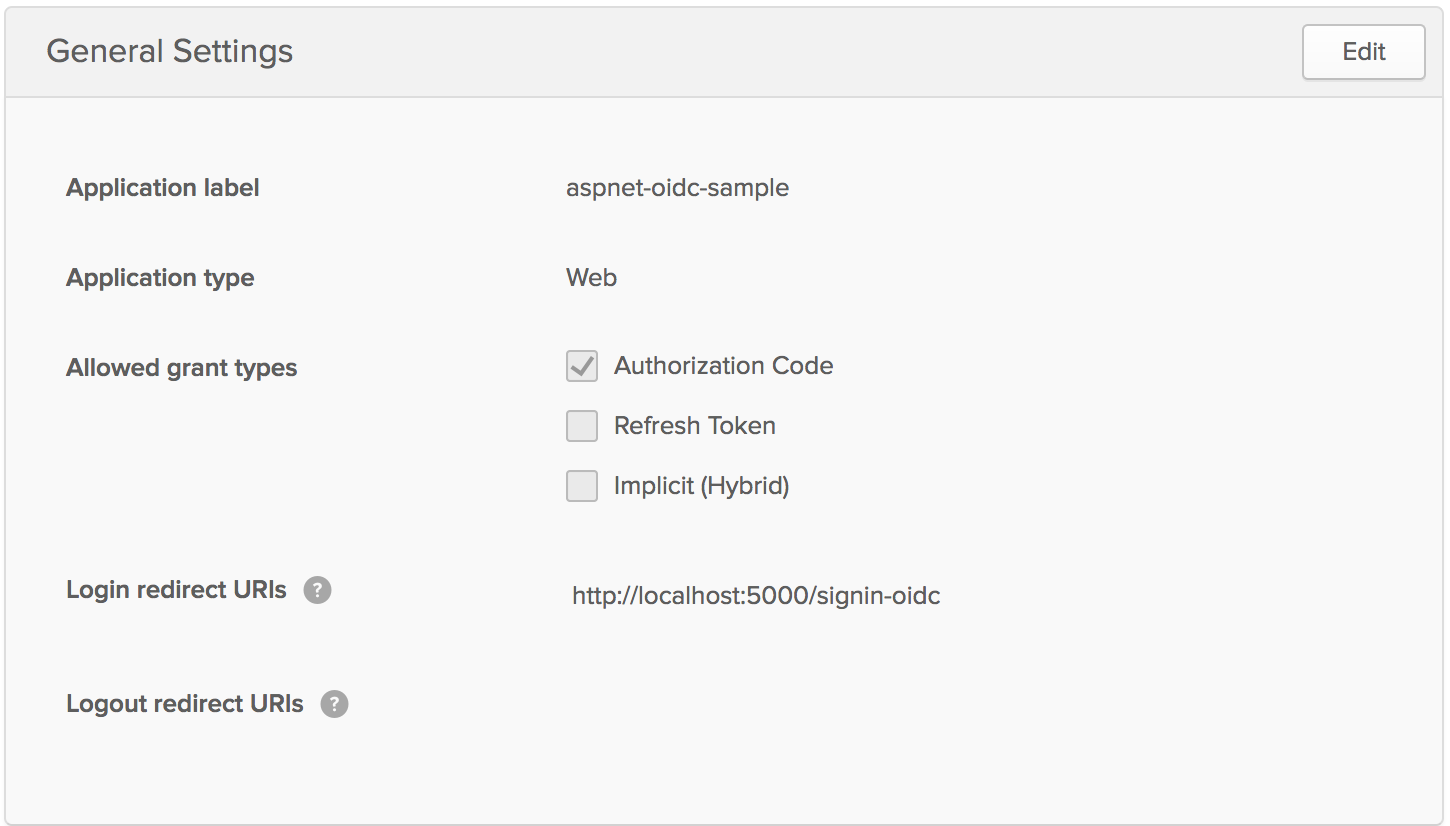 Redirect URI Setting