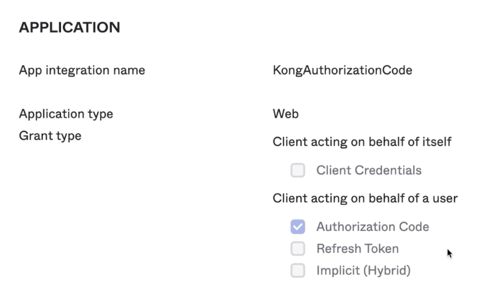 OIDC App Settings