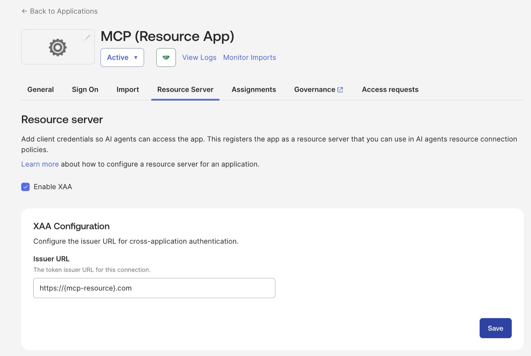 Enable XAA in Okta