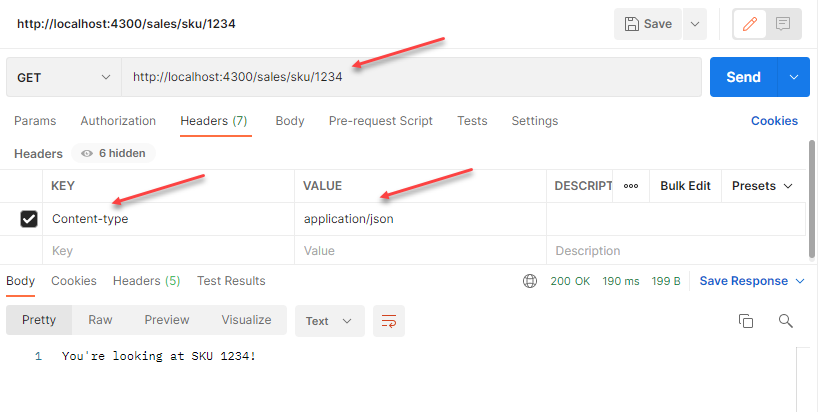 HTTP request in Postman