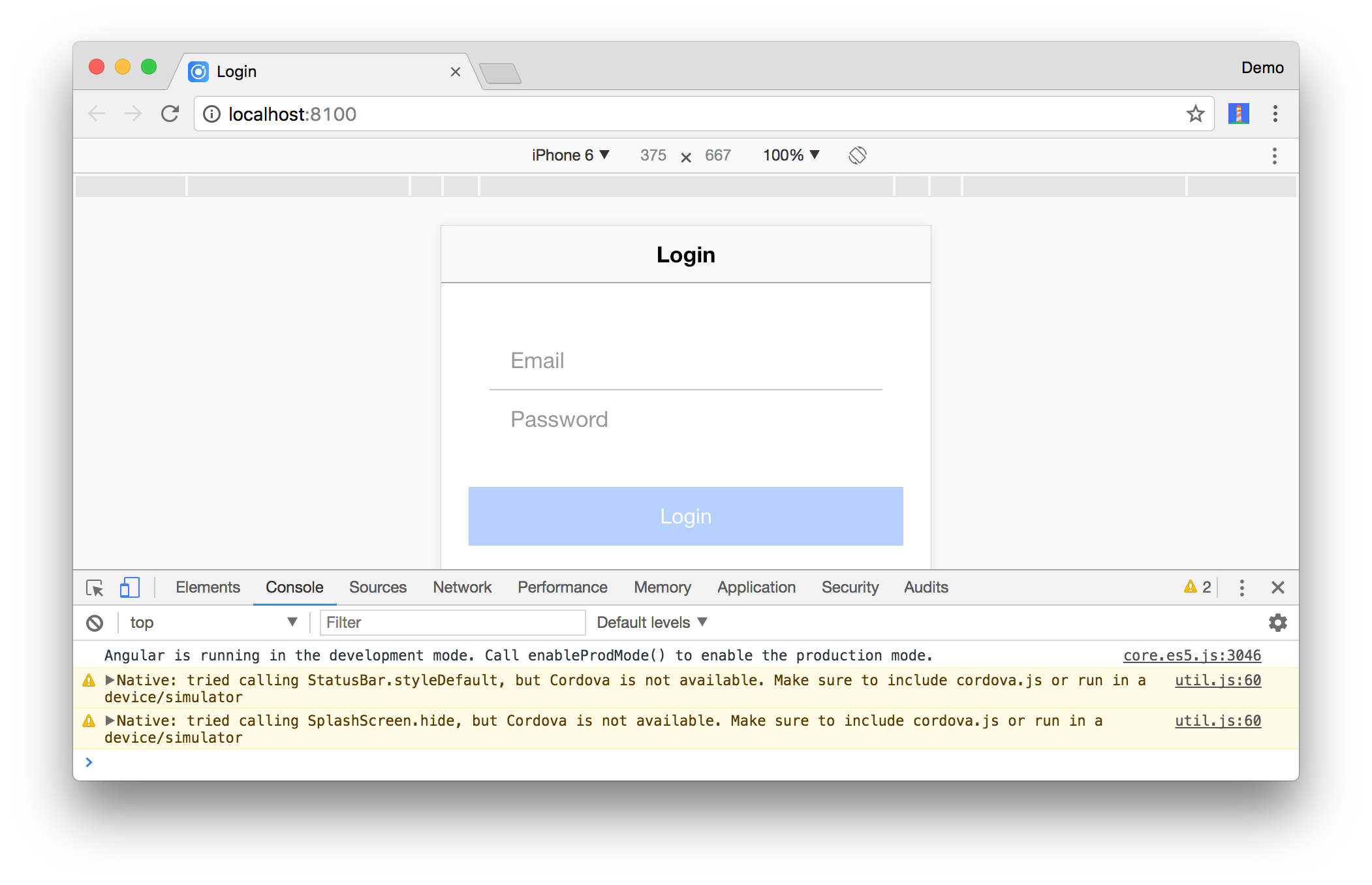 Login Page