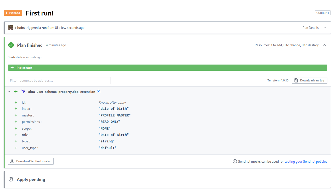 Terraform Cloud analyze changes