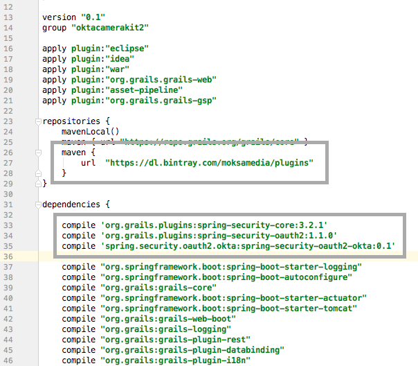 build configuration