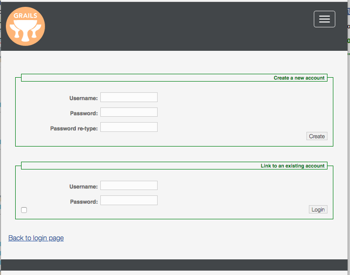 Grails user registration