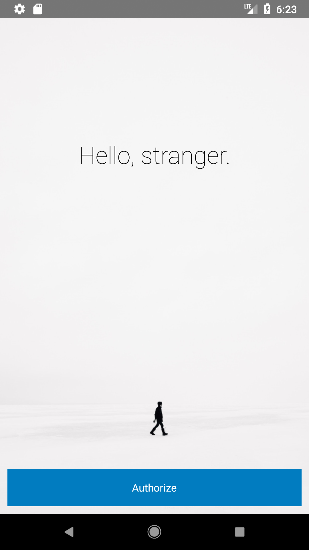 Hello, stranger