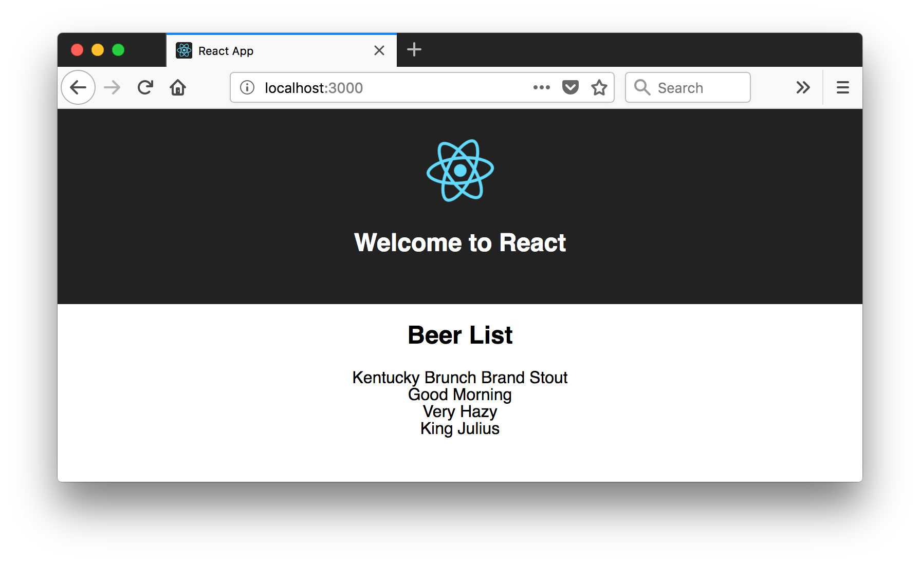 Beer List in React