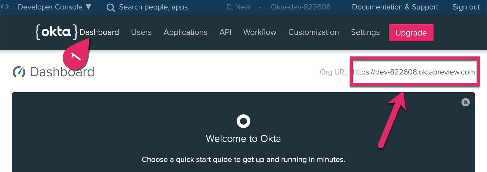 Your Okta Org Url