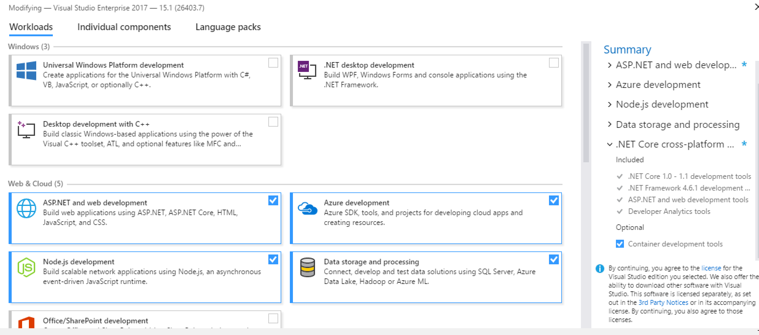 New Visual Studio Installer