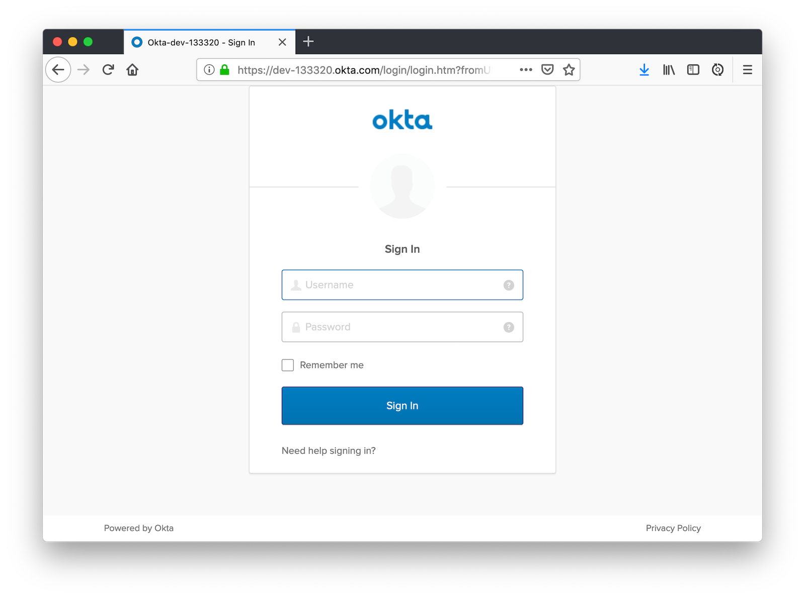 Okta Login