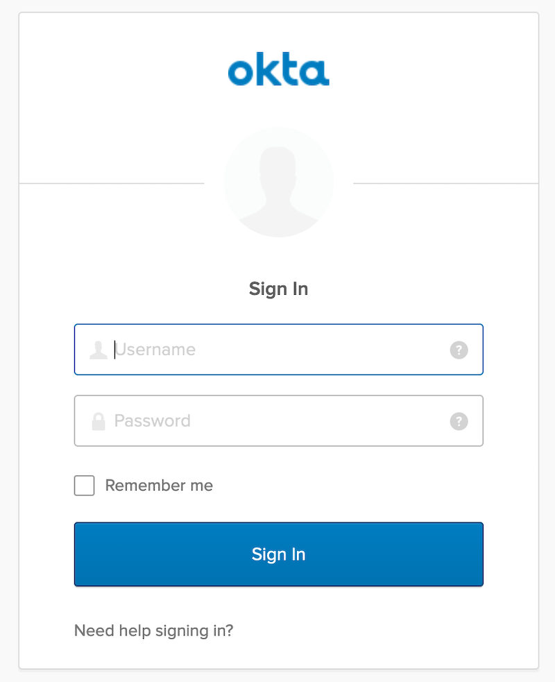 Okta Login