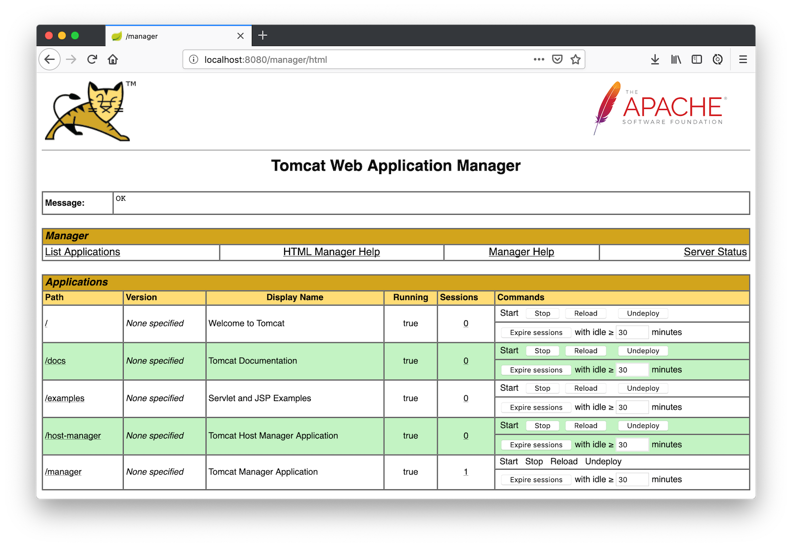 Tomcat Manager