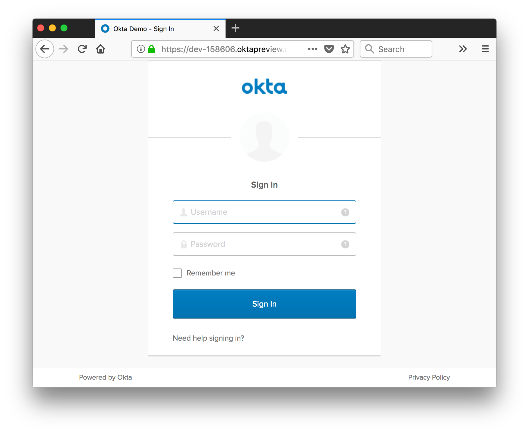 Okta Login