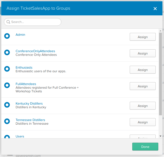 Assign group