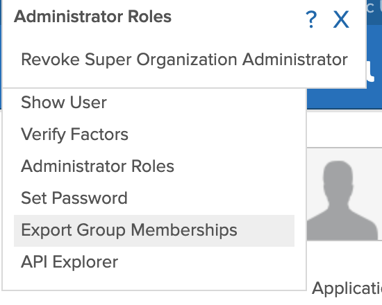 The Export Group Membership dialog