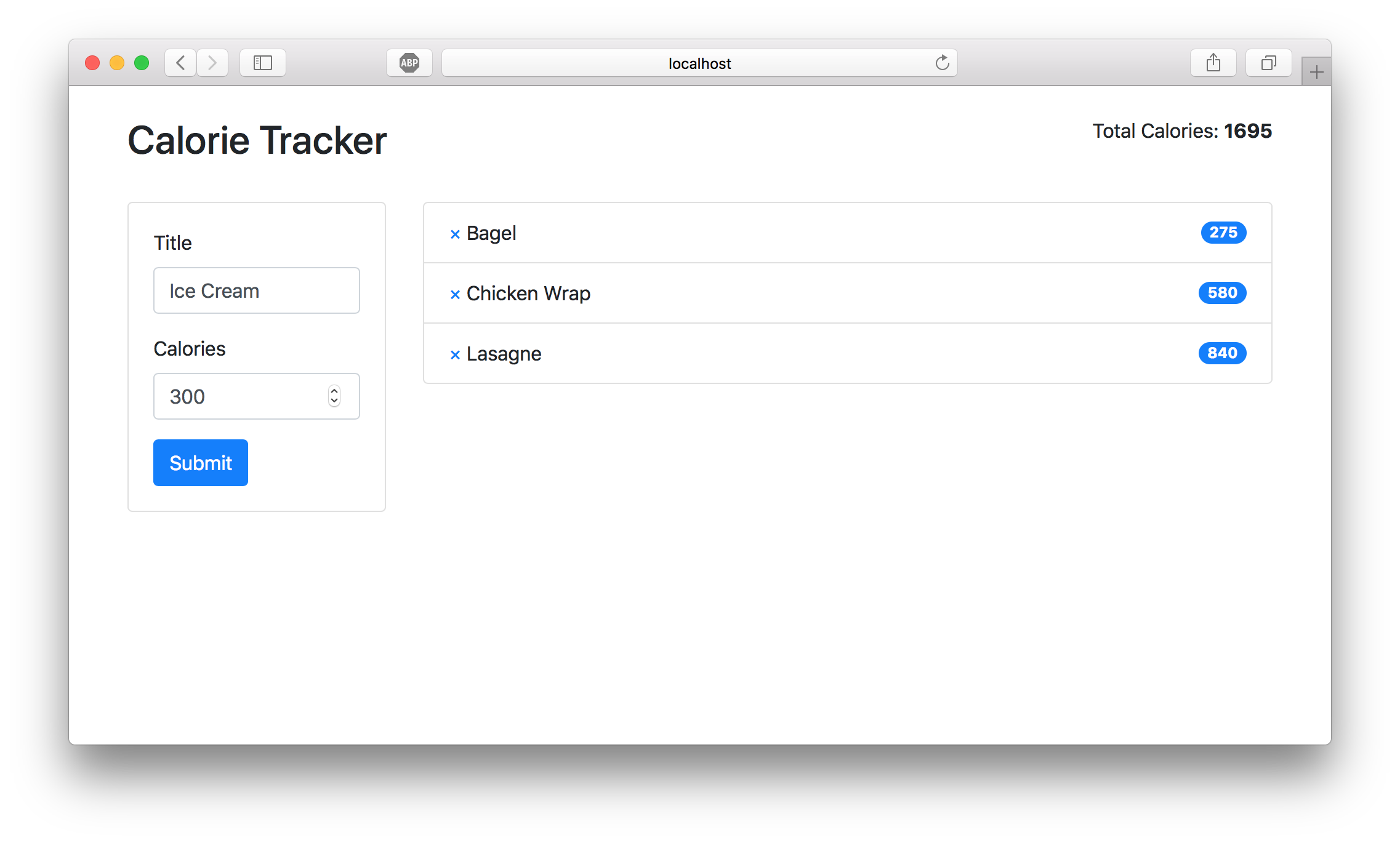 Calorie Tracker