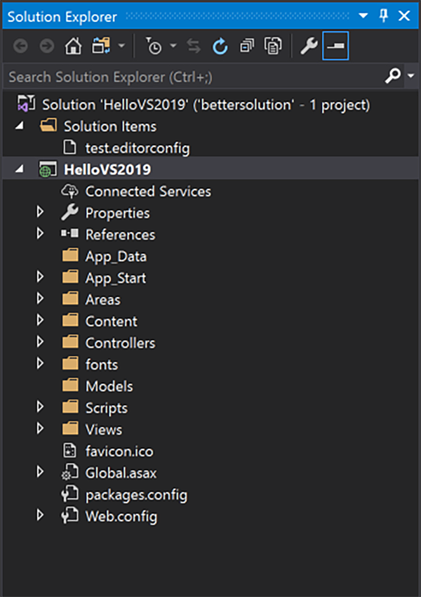 VS 2019 Solution clean