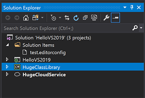 VS 2019 Solution fully loaded