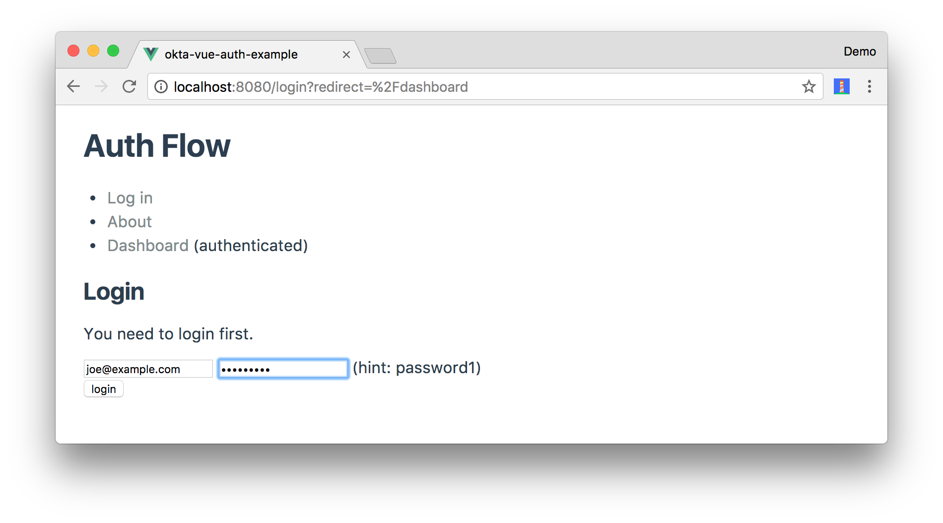 Auth Flow Dashboard