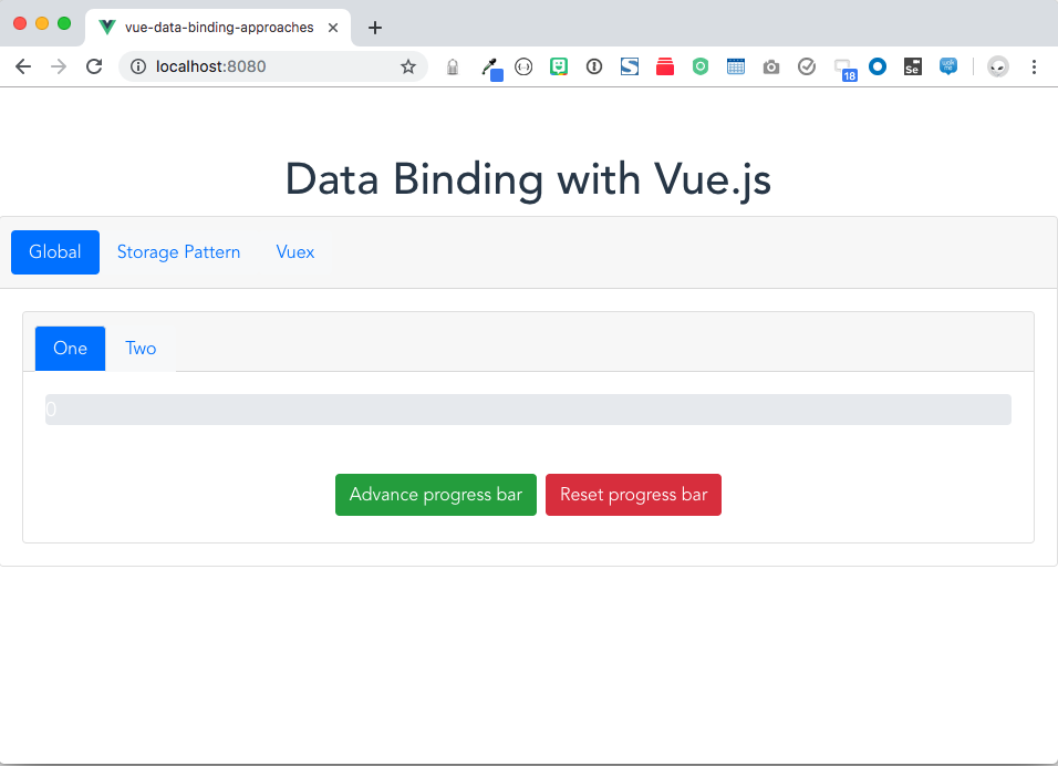 vuejs basic app